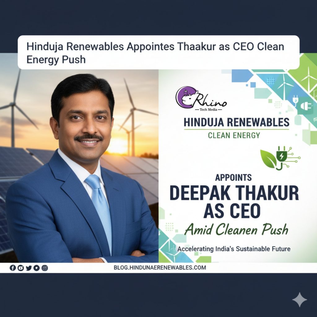 Hinduja Renewables appoints Deepak Thakur as CEO amid clean energy push Picsart 25 10 16 11 23 55 462