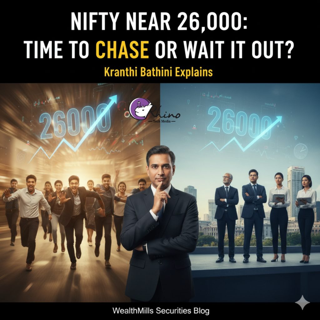 Nifty near 26,000: Time to chase or wait it out? Kranthi Bathini explains Picsart 25 10 27 21 59 45 051