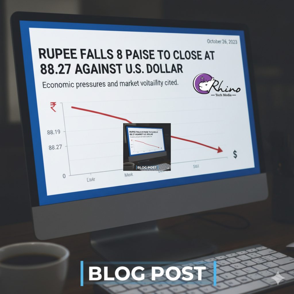Rupee falls 8 paise to close at 88.27 against U.S. dollar Picsart 25 10 28 19 42 30 231