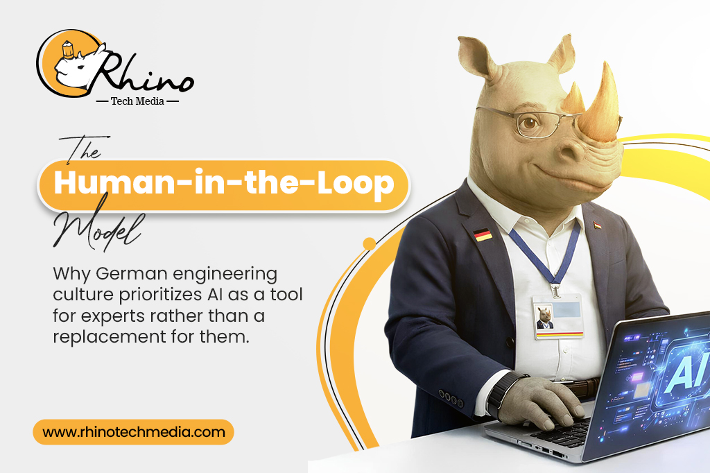 “The ‘Human-in-the-Loop’ Model:” Why German engineering culture prioritizes AI as a tool for experts rather than a replacement for them. Rhino Tech Media Blog Banner 32