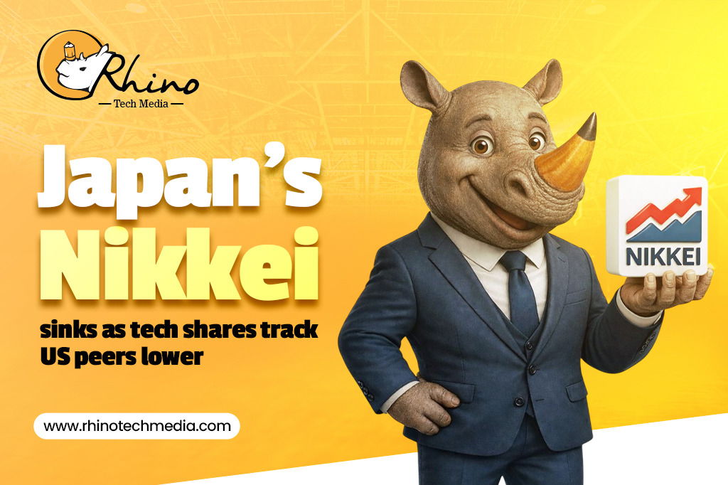 Japan’s Nikkei sinks as tech shares track US peers lower Rhino Tech Media Blog Banner 7