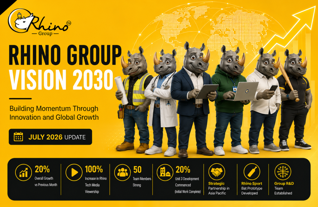 Rhino Group Vision 2030: Building Momentum Through Innovation and Global Growth – July 2026 Update Banner 11