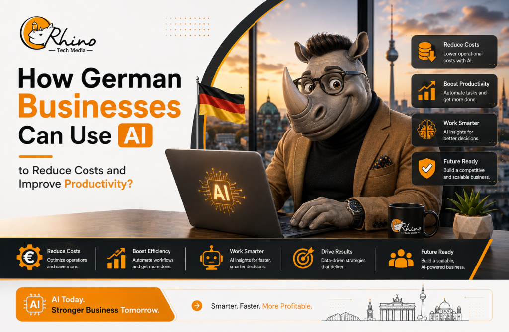 How German Businesses Can Use AI to Reduce Costs and Improve Productivity? Banner 1
