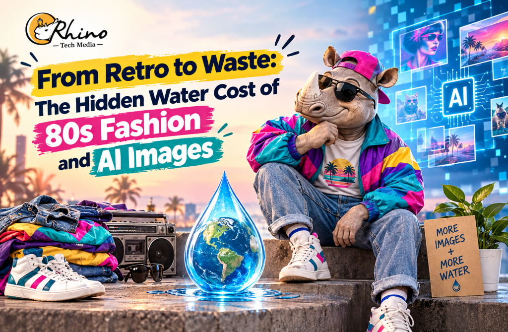 From Retro to Waste: The Hidden Water Cost of 80s Fashion and AI Images Banner 10